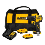 Parafusadeira Furadeira de Impacto 2 Baterias 20V DCD709D2-BR Brushless Atomic - Dewalt