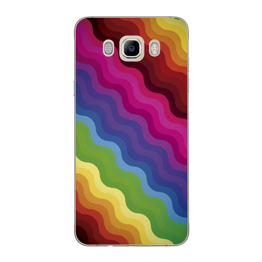 Capa Case Capinha Samsung Galaxy J Arco Iris Ondulado Em Promo O