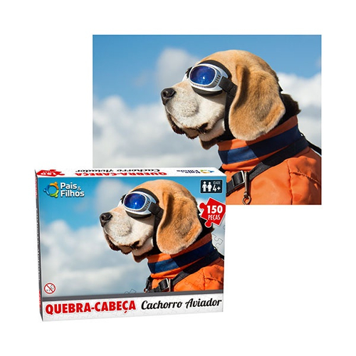 Quebra Cabeça 150 Peças Cachorro Aviador - Pais & Filhos - News