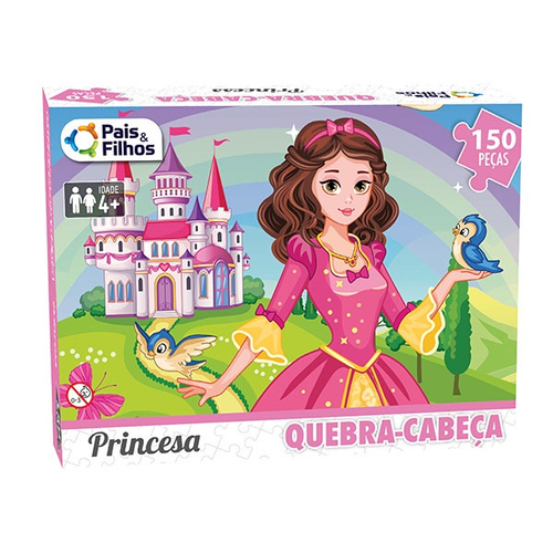 Quebra-Cabeça Princess 150 Peças - Pais e Filhos