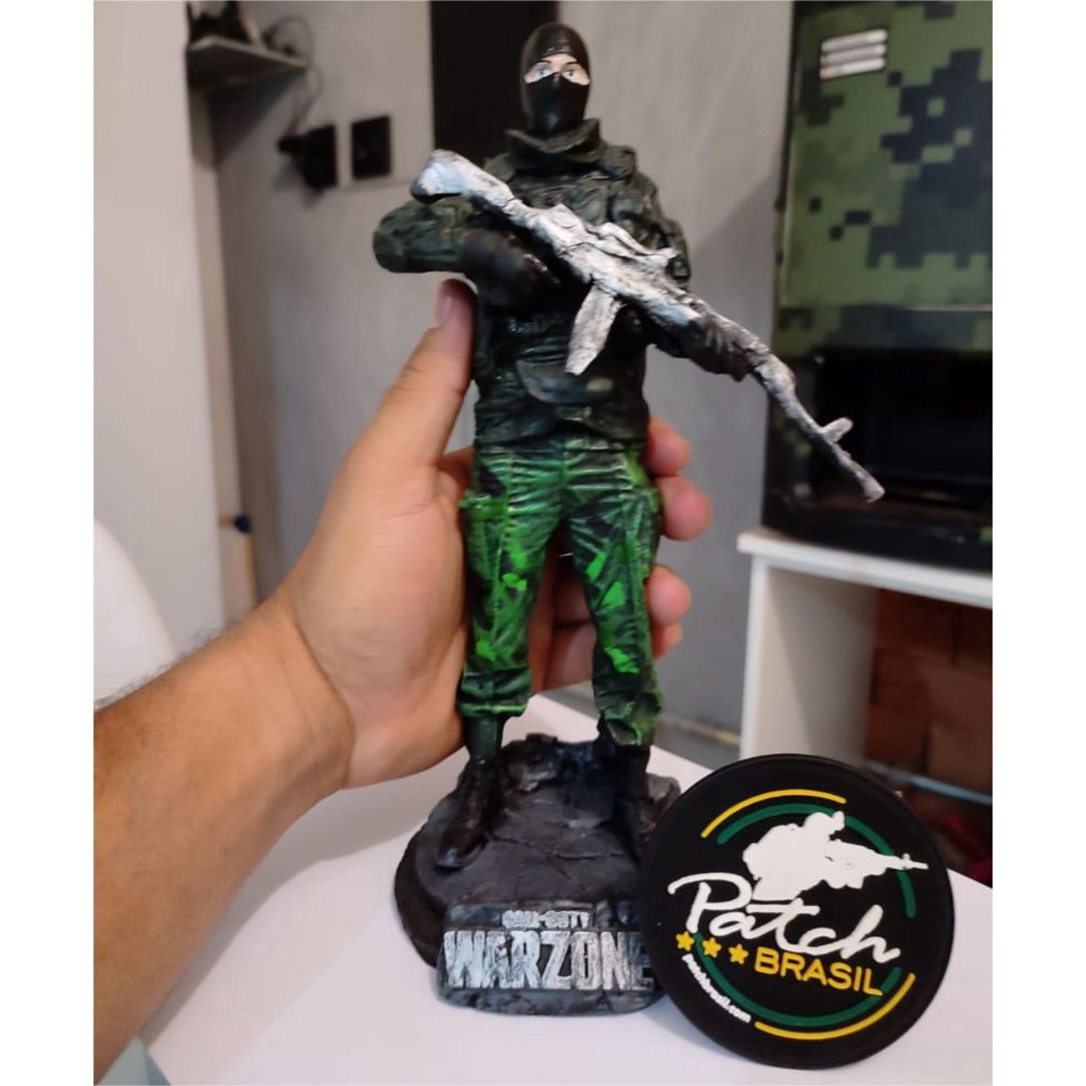 Boneco Resina Soldado Free Fire Pequeno