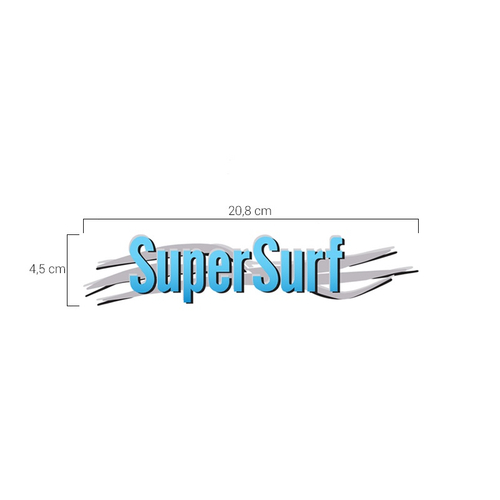 Emblemas Super Surf 2003/2008 Cinza/azul Saveiro Parati