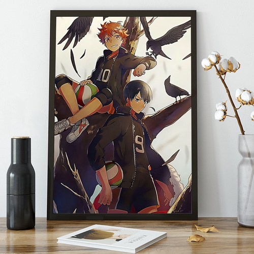 Quadro decorativo Personagens Boku no Hero Anime para sala quarto