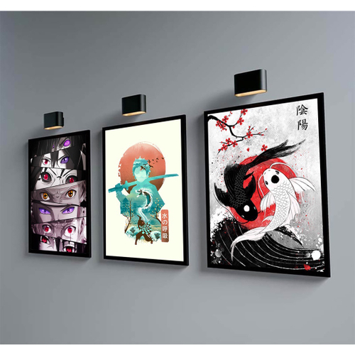 Quadro Decorativo Demon Slayer Desenho Anime Salas Quartos