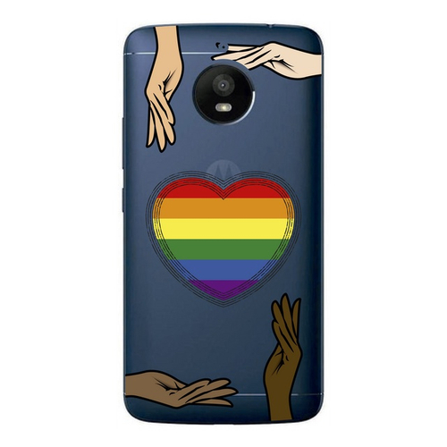 Capa Case Capinha Motorola Moto E4 Plus Arco Iris Azul em Promoção na  Americanas