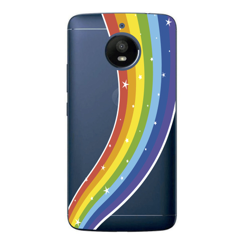 Capa Case Capinha Motorola Moto E4 Plus Arco Iris Azul em Promoção na  Americanas