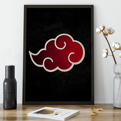 Quadro decorativo Nuvem Akatsuki Anime Naruto Arte para sala quarto em  Promoção na Americanas