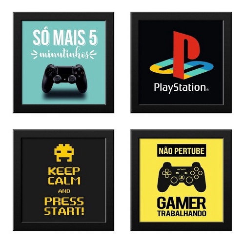 Kit 6 Placa Decorativa 30x20 Cm Mãe Jogo Online Não Tem Pause em Promoção  na Americanas