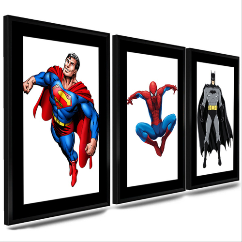 Quadro Decorativo Filmes Desenho Herois Superman Decorar