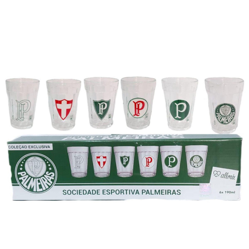 Jogo Copo Americano Multiuso Long Drink 300ml - Kit 6 Un Cor Transparente