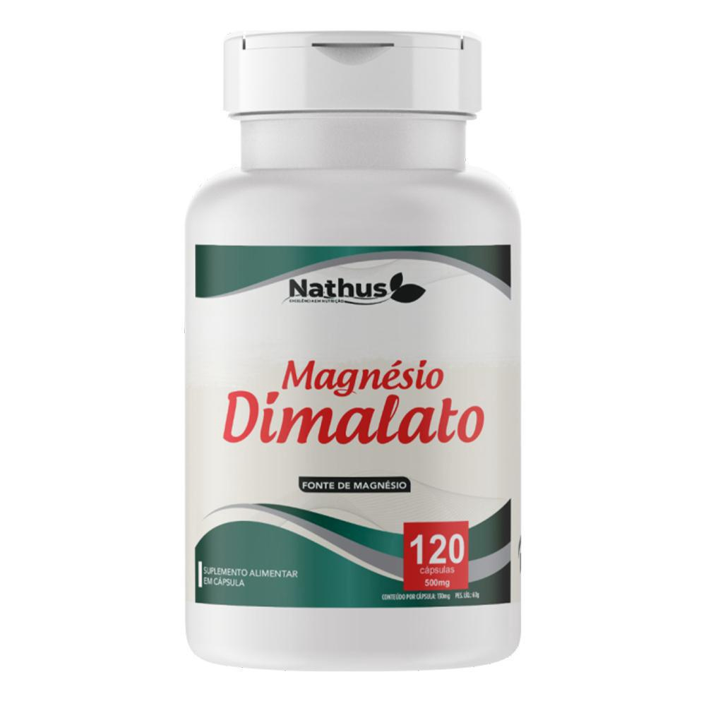 Magnésio Dimalato 120 Cápsulas 500Mg - Nathus No Shoptime