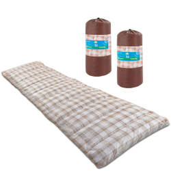 Kit 2 Colchonetes Acampamento Camping Solteiro Pesca Retiro Ginastica 190x60cm Marrom - Emcompre é boa?