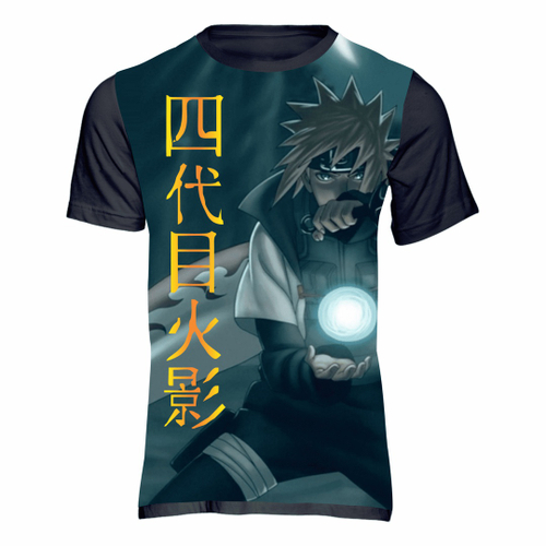 Camiseta Naruto Rasengan Hokage Infantil e Adulto