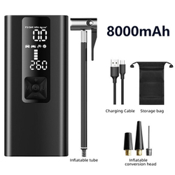 8000mAh Car Air Compressor 12V 150psi Alta Pressão Elétrica Sem Fio Portátil Fill Tire Inflator Mini Bomba Para Motocicleta Bicicleta Automotive Boat Tire Balls Calibrador Digital Eletrônico Do Pneu é boa?