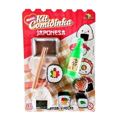 Mini-jogo de comida asiática para crianças, encontre a sombra correta  conjunto de sushi cozido de panda bonito comida japonesa