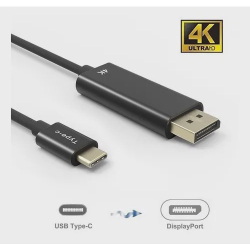 Cabo Usb Type C 3.1 Para Displayport 4k 1.8m Menor preço em Cabo Usb Type C 3.1 Para Displayport 4k 1.8m