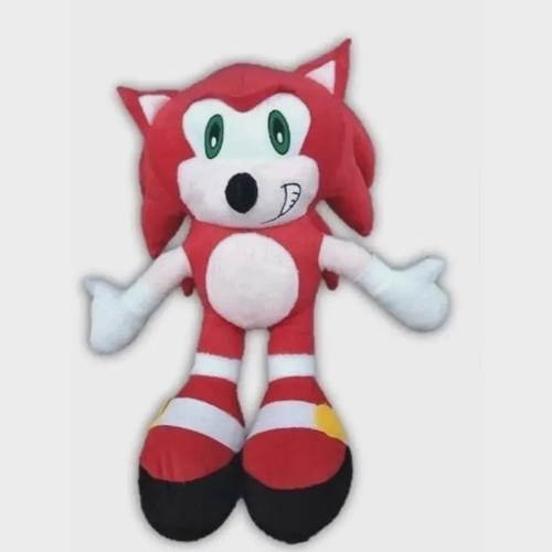 Boneco Pelúcia Sonic Grande 50cm Lançamento Vermelho Lindo