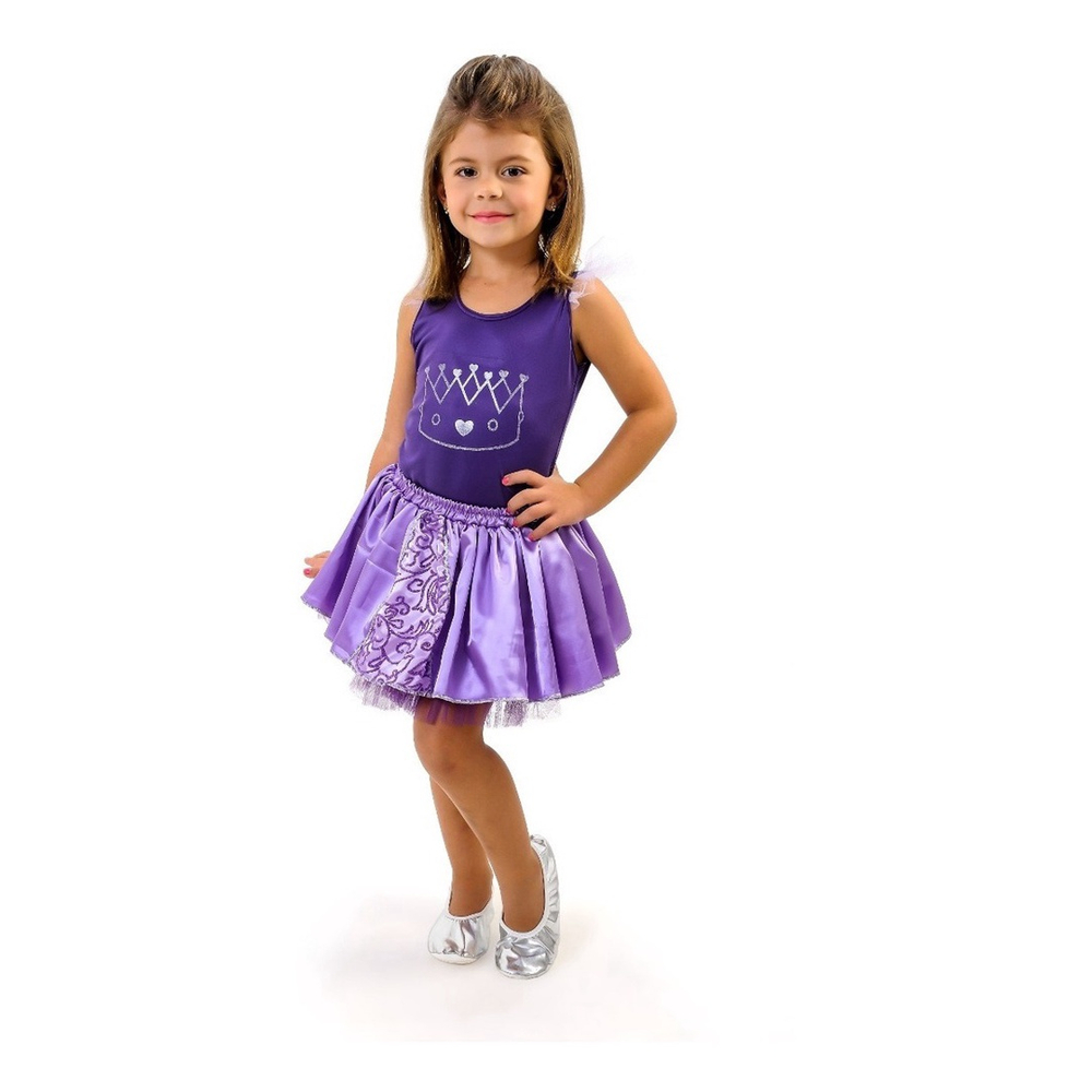 Fantasia Infantil Princesa Princesinha Sofia Vestido Princesa Sofia Luxo Princesinha  Sofia