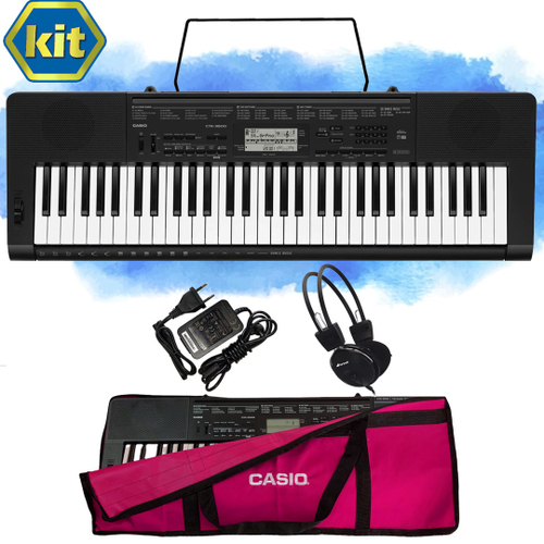 Teclado Infantil Casio Sa-51 H2 Portátil Iniciante + Fonte