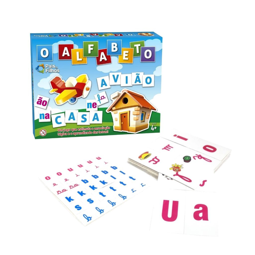 Jogo O Alfabeto - Alfabetização Infantil 1034 - Pais E Filhos em Promoção  na Americanas