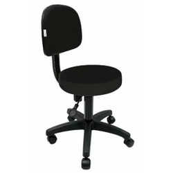 Cadeira Mocho Secretária Slim / preto Menor preço em Cadeira Mocho Secretária Slim / preto