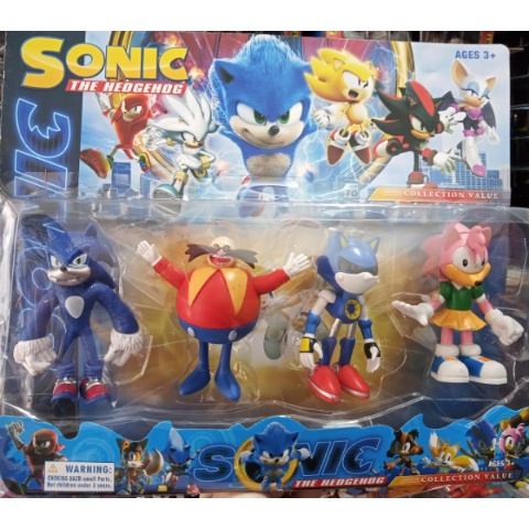 Bonecos Sonic Kit 4 personagens no Shoptime