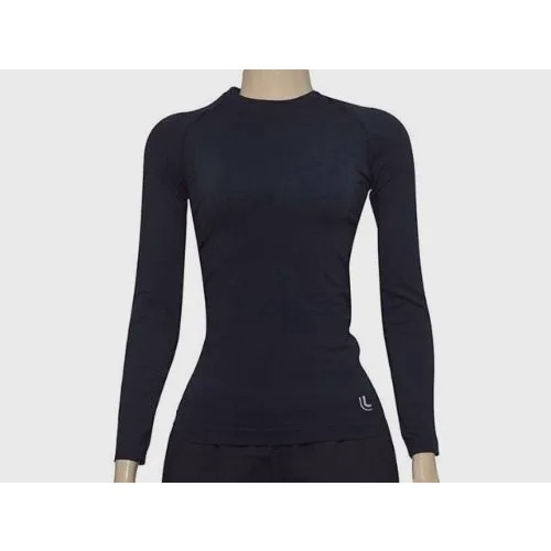 camiseta térmica feminina manga longa segunda pele lupo