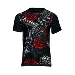 Camiseta Gun Roses Florido Estampa Desenho Camisa Unissex 96