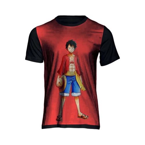 Camiseta Infantil T - One Piece Monkey D Luffy Mod 02