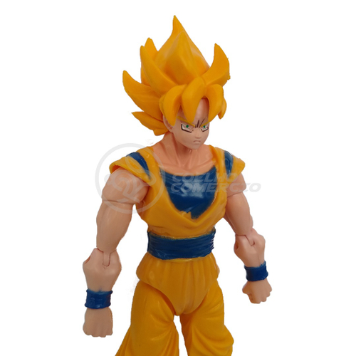 Boneco Brinquedo Articulado 14cm Action Figure Removivel Goku ssj