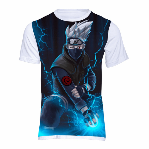 Camisa Camiseta Masculina Naruto Sasuke Kakashi Sakura 1 em Promoção na  Americanas