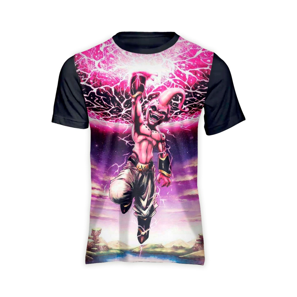 Camiseta majin boo anime dragon ball z unissex