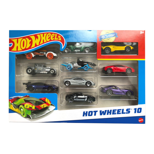 Hot Wheels Conjunto de Veículos 10 Carros Sortidos - Pirlimpimpim Brinquedos