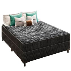 Cama Box Viúva 128 Matelassê Onda com Colchão Florenza Espuma D28 Preto é boa?