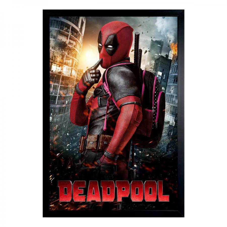 Quadros decorativos cartaz filme Super Herói Deadpool em Promoção