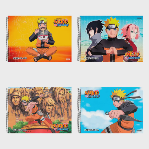 CADERNO DE DESENHO NARUTO 