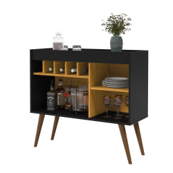 Aparador Buffet com Adega Vinho Sala de Jantar Preto Nature Odin ej Moveis é boa?