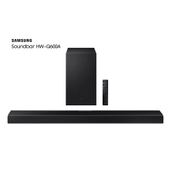 Soundbar Samsung com 3.1.2 canais, Bluetooth, Subwoofer sem fio, Dolby Atmos e Acoustic Beam, HW-Q600A/ZD Bivolt Preto Menor preço em Soundbar Samsung com 3.1.2 canais, Bluetooth, Subwoofer sem fio, Dolby Atmos e Acoustic Beam, HW-Q600A/ZD Bivolt Preto