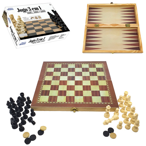 Chess, Checkers, Backgammon (Xadrez, Damas, Gamão)