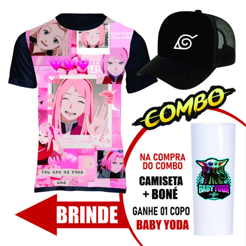 Camiseta Sarada Uchiha Mangá Desenho Anime Otaku 976 em Promoção na  Americanas