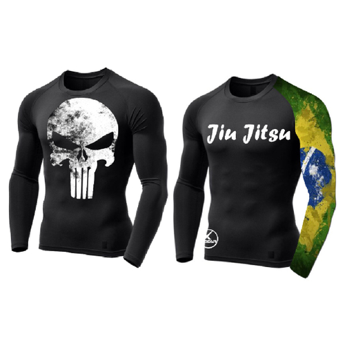 Rash Guard Luta Livre Jiu Jitsu Preta + Faixa Azul Xgear - Rash Guard -  Magazine Luiza