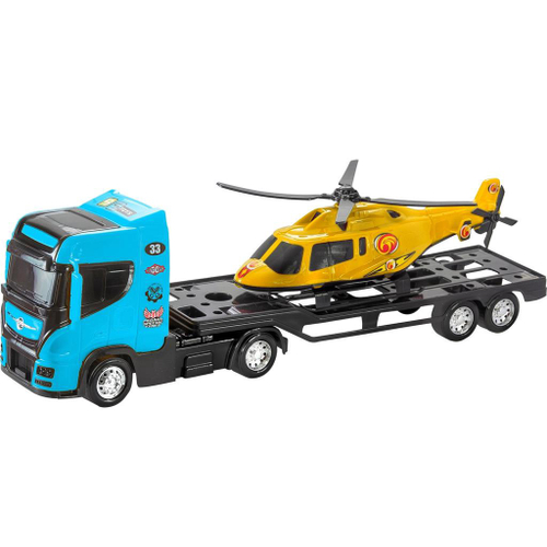 Caminhão de brinquedo Truck Polícia Preto Bs Toys