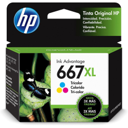 Cartucho 667XL color (3YM80AL) 8ML/330PG Menor preço em Cartucho 667XL color (3YM80AL) 8ML/330PG