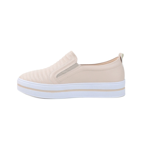 Tenis Quiz 65-1791-04 Slip On Calce Fácil Feminino Branco