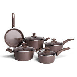 Conjunto de Panelas 5 Peças Optima Antiaderente Fundo de Indução Camurça Brinox Menor preço em Conjunto de Panelas 5 Peças Optima Antiaderente Fundo de Indução Camurça Brinox