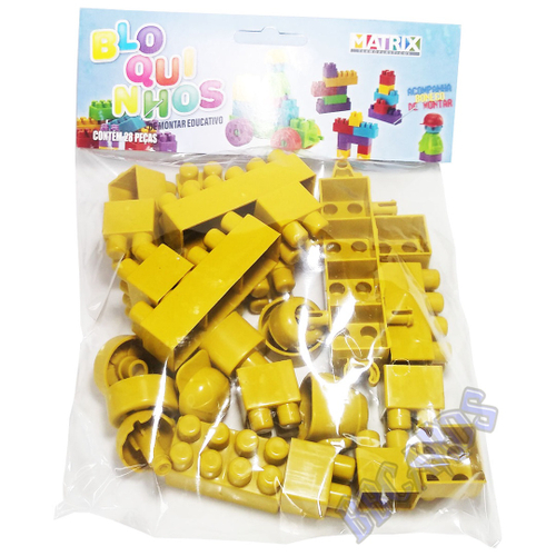 BRINQUEDO DE MONTAR ENCAIXE EDUCATIVO CRIATIVO PLOKT 200 PEÇAS - PAKI TOYS  - LOJAS RENASCER