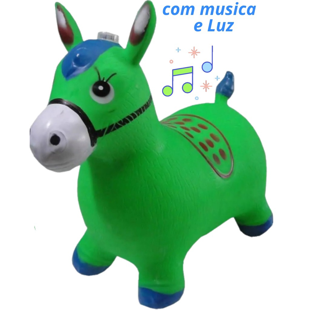 Doki-pvc cavalo inflável pulando brinquedo, borracha, para