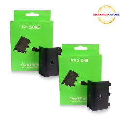 Bateria Controle Xbox One Cabo Carregador Play & Charge Kit - maravilhastore Menor preço em Bateria Controle Xbox One Cabo Carregador Play & Charge Kit - maravilhastore