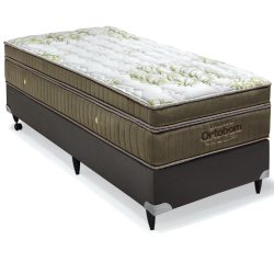 Cama box e Colchão Gold Ultra Gel Solteiro (88x188)- Ortobom Menor preço em Cama box e Colchão Gold Ultra Gel Solteiro (88x188)- Ortobom