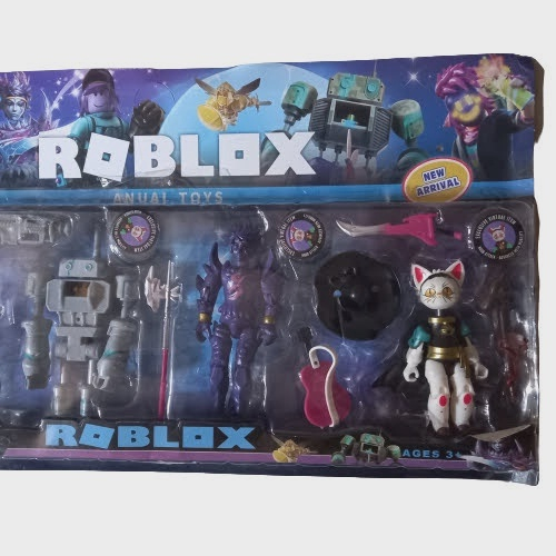 Bonecos Roblox Coleção Na Caixa 24 Personagens Acessórios